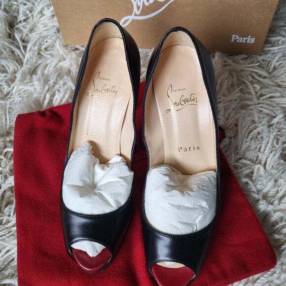 Christian Louboutin Very Prive 120 Calf/Kid Toe Size 35.5 - Picture 5 of 7